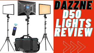 ►Dazzne D50 set of LED lights with tripods REVIEW | key light