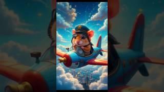 Pippin’s  Skybound ️ Dreams  #ai #pilot #dream #cute #animals #hamsters #aianimals #cuteanimals