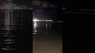 Средиземное море. Ночь. Mediterranean sea at night.  #shorts