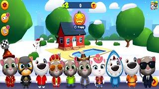 Talking Tom Gold Run Halloween Treats - Full Characters Unlocked at Christmas - Android