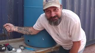 Off Grid Tiny Life! S1, EP02 - Getting the water barrels ready!