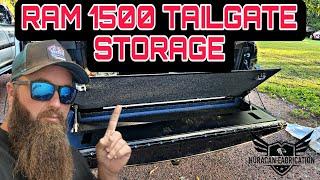 How To Install A Ram 1500 Tailgate Storage Solution From Huracan Fabrication.