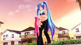 Mmd giantess growth | 2 girls growth | NOT MINE!