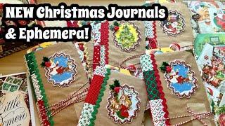 New Christmas Flip Through Junk Journal Video / Christmas Ephemera and DIY Kits / 2024 Christmas