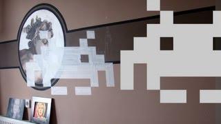 Amazing 3D illusions space invaders