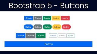 Bootstrap 5 - Buttons