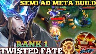 TWISTED BRUTAL ONE SHOT CARD DMG! SEMI AD META BUILD - TOP 1 GLOBAL TWISTED FATE BY 아이린 - WILD RIFT