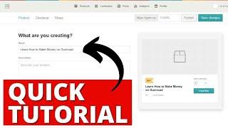 Gumroad Tutorial How to Upload a Digital Product