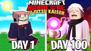 I Survived 100 Days Minecraft JUJUTSU KAISEN, But the Version UPDATES