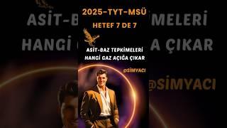 ASİT BAZ TEPKİMELERİ SORU ÇÖZÜMÜ  HANGİ GAZ ÇIKAR #msu #tyt #yks #kimya #chemistry #simyacı