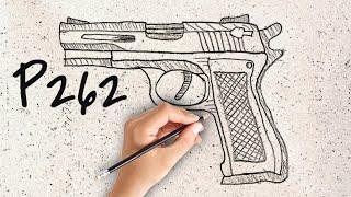 How to Create a Cool Pistol Sketch – Easy and Fun! | Outline Method