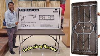 Unboxing Nilkamal Celebrationz 5 Feet Rectangle Table Review With Price!