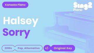 Halsey - Sorry (Karaoke Piano)