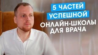 5 частей успешной онлайн-школы для врача. Все, что нужно для запуска успешного онлайн-бизнеса.