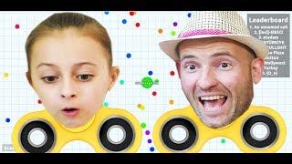 РАСКРУТИ свой СПИНЕР игра как Слизарио развлекательное видео детям про fidget spinner games KIDS