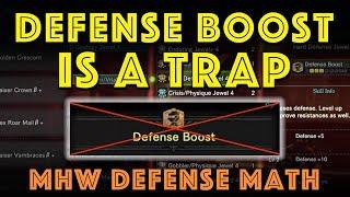 DEFENSE BOOST IS A TRAP! Defense Math (MHW Iceborne)