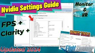 MSFS 2020 *Best Performance Settings Explained Nvidia Panel* Monitor & VR: Reduce Stutters ISLC tool