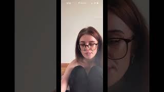 Smoking Young Cute Girl wearing glasses (Full Video on my Patreon)