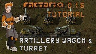 Factorio Tutorial - 0.16 Artillery Wagon & Turret