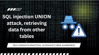 SQL injection UNION attack, retrieving data from other tables