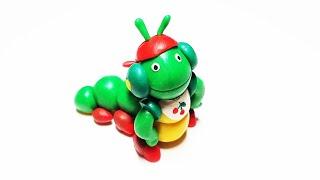 How to make Caterpillar  of modelling clay or fondant