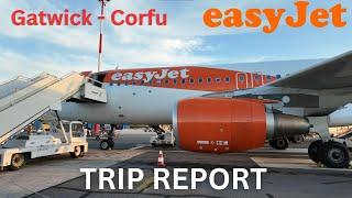 EasyJet A320 Trip Report: Gatwick to Corfu | Stunning Landing & Half-Term Travel Experience!