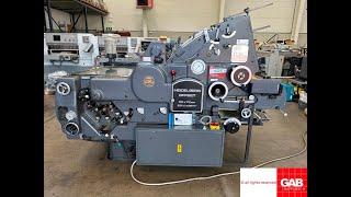 Used Heidelberg KORS Offset printing machine   size 52 x 72 cm   Gab Suplies Ltd   1980