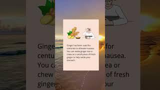How ginger helps nausea?#fanwer #healthyfood #healthylifestyle #ginger