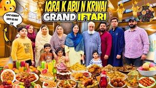 Iqra K Abu Ne Karwai Grand Iftari | Iqra Hamare Sath Kyu Nahi Gai | Mamu Mami Se Milne Gaye