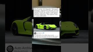 The Porsche 918's Weissach Package cost $84,000  #automobile #sportscar #cartok