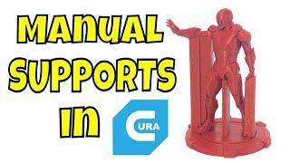 Custom Manual Supports in Cura Slicer 4.3