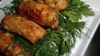 Вкусные мясные пальчики из свинины!!!###Delicious meat rolls stuffed with pork!!!