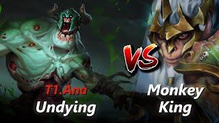 Ana offlane Undying vs Monkey King/Marci | First 10 minutes