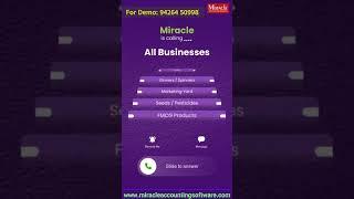 Miracle is the #allinone #accountingsoftware designed for businesses of ALL sizes. #msme #india 2024