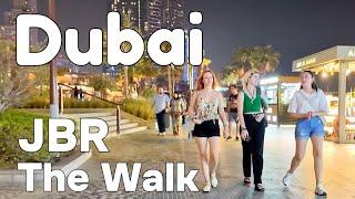 Dubai  JBR (Jumeirah Beach Residence) The Walk [4K] Walking Tour