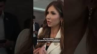 HSS Kristi Noem reacts in real time to Iran firing missiles at U.S. base in Qatar