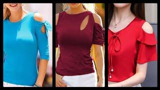 gorgeous casual wear tops Blouses neck design and styles 2020 - stylish neck designs