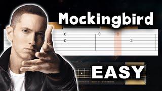 Eminem - Mockingbird - EASY Guitar tutorial (TAB AND CHORDS)