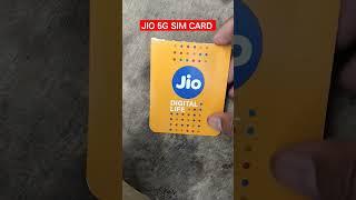 Jio 5G New SIM Card #Jio #jio5g