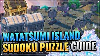 WATATSUMI SUDOKU PUZZLES! 2 EXQUISITE + 1 PRECIOUS CHESTS! Genshin Impact Patch 2.1 Guide