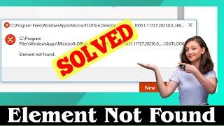 [SOLVED] How to Fix Element Not Found Error (100% Working)