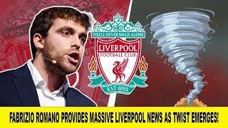 Fabrizio Romano Provides MASSIVE Liverpool News As Twists Emerge!