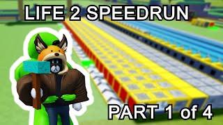 BLOCK TYCOON SPEEDRUN/TUTORIAL! LIFE 2! NO EDITS! NO BOOST PART 1!(BLOCK TYCOON)