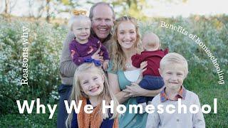 WHY WE HOMESCHOOL || HOW HOMESCHOOLING BENEFITS OUR FAMILY