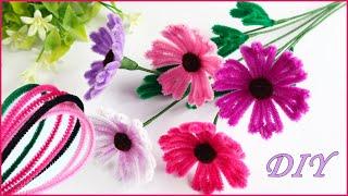 Flowers Pipe Cleaner DIYПростые цветы из синельной проволоки