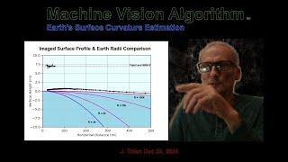 Machine vision algorithm for Earth's surface curvature estimation