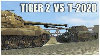 Tiger II & T-2020 • WoT Blitz Gameplay