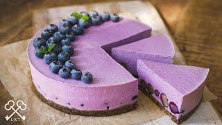 No-Bake Blueberry Cheesecake | Gluten Free Vegan Desserts