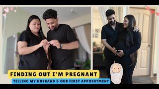 I'm pregnant | Telling my husband & first appointment #pregnancyjourney #vlog