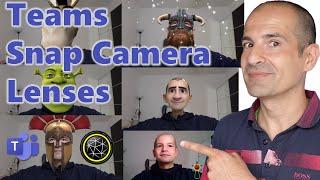 How to use filters and lenses in a meeting with Teams, Zoom, Meet, Webex using Snap Camera